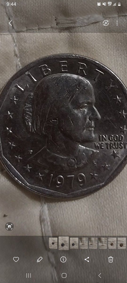 1979 1$ Dollar Error Around The Coin And Latter