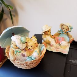 Cherished Teddies Freda And Tina, Beth And Blossom Limited Edition 