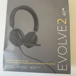Jabra Evolve2 40 SE Headset – Brand New (Never Used)