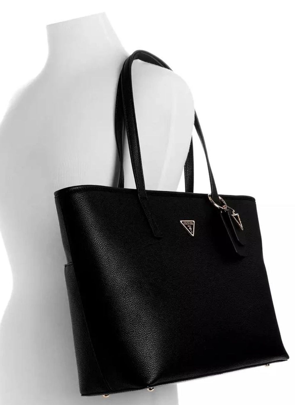 Guess glimmer Tote - Black And gold