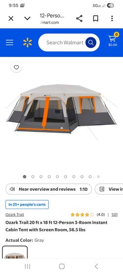 Ozark trail tent 20x18