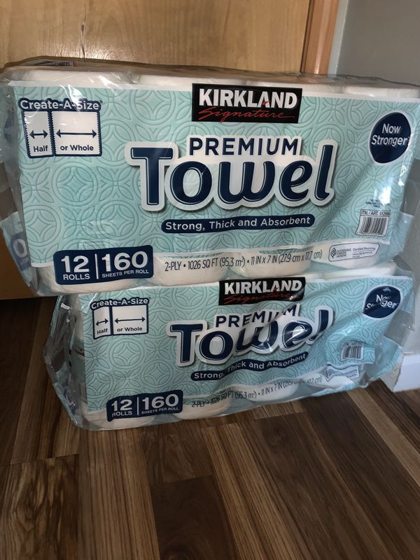 Kirkland Signature paper towel 12 160 for Sale in Vancouver, WA OfferUp