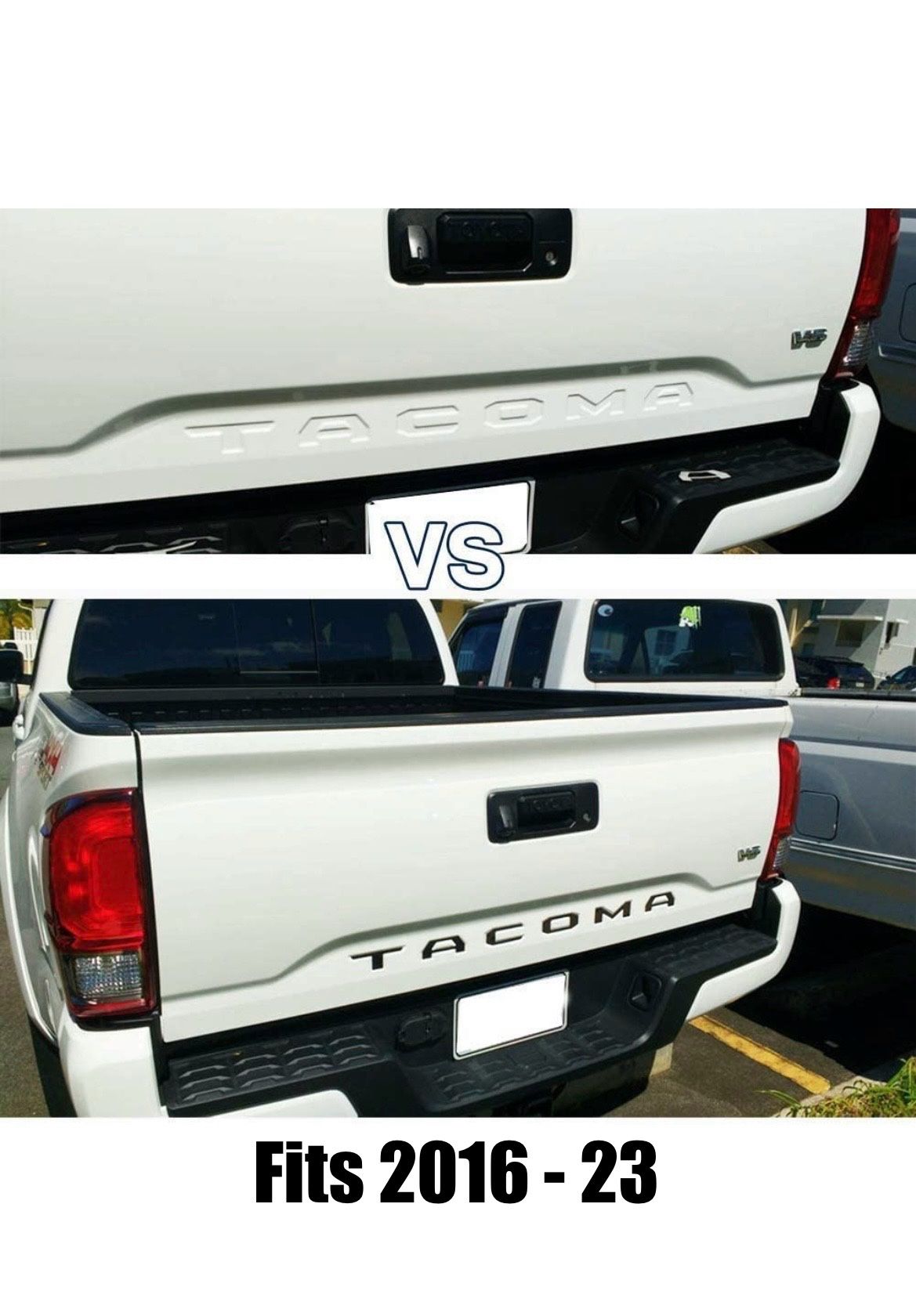 Stick Ons Letters 3D Fit Tacoma Tailgate 1016 To 2023