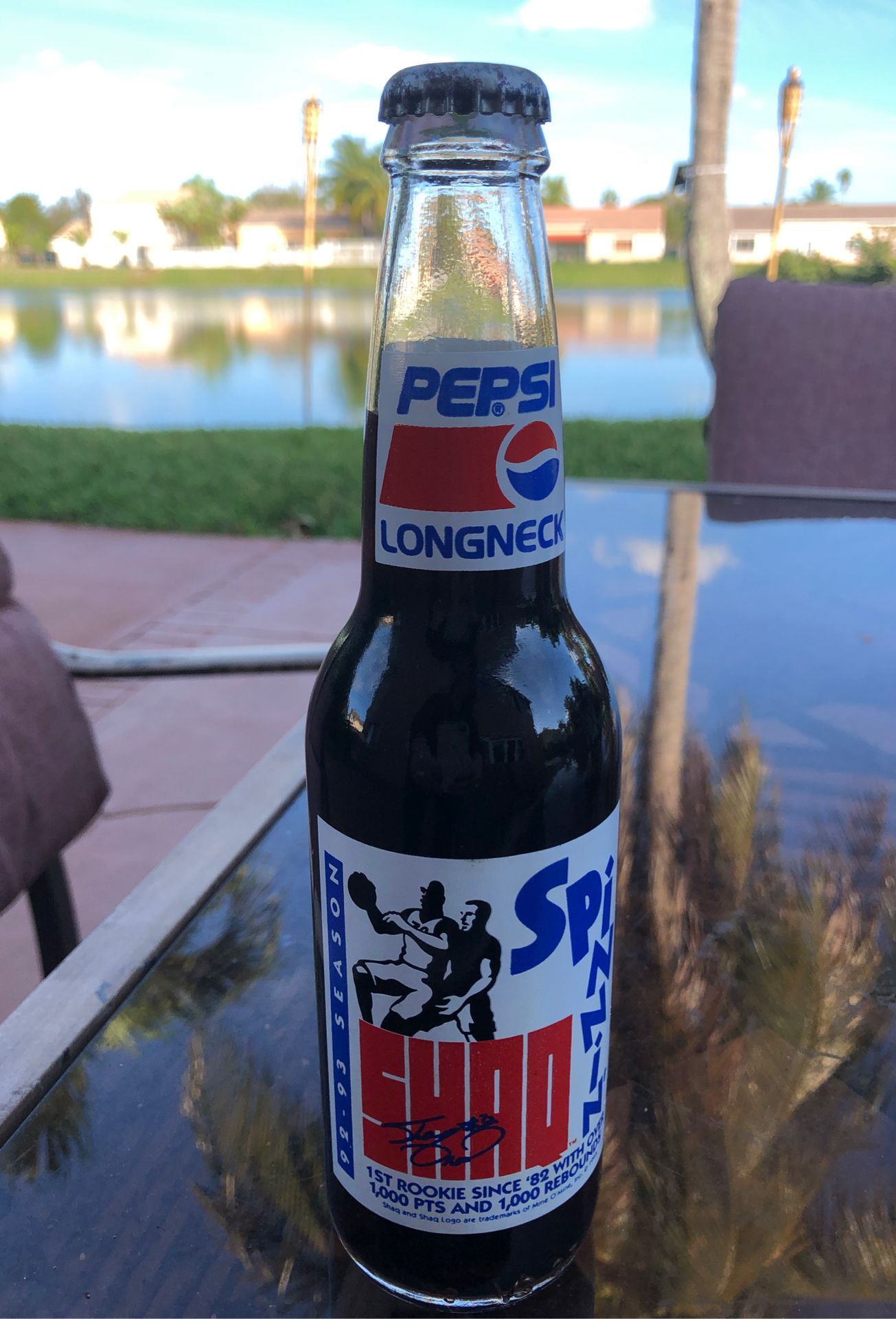 SHAQ O’NEAL Pepsi Long Neck bottles 92-93 season