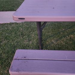 Folding Bench Table 