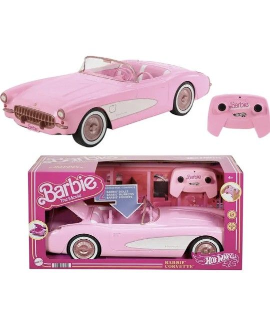 Barbie The Movie Car Corvette Pink Remote Control