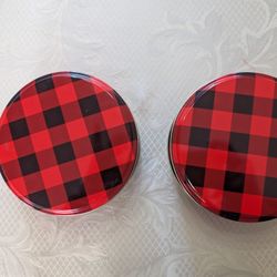 2 Small Tin Containers