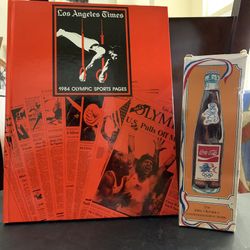 1984 LA Olympic’s Coke Bottle & Times Book