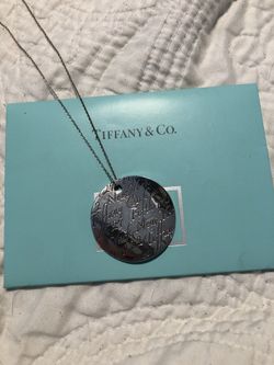 Silver Tiffany and company necklace