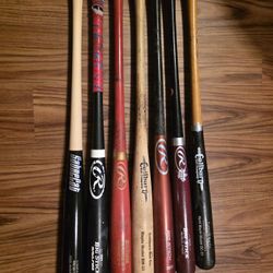 Wood Bats 33" & 34" Rawlings,Caliburn,SabreCat