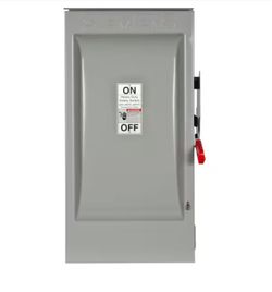 emens 200 Amp 240-V 3-Pole Fusible Outdoor General Duty VBII Safety Switch with Neutral
