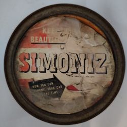 Vintage Simoniz Automotive/Furniture Wax Can