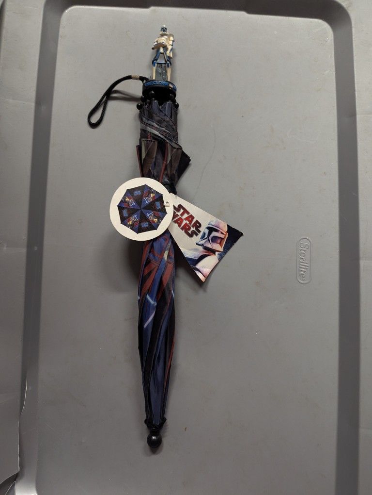 NWT Star Wars Clone Wars Kids Umbrella