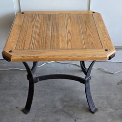 Wood 27" X 27" Solid Heavy End Table