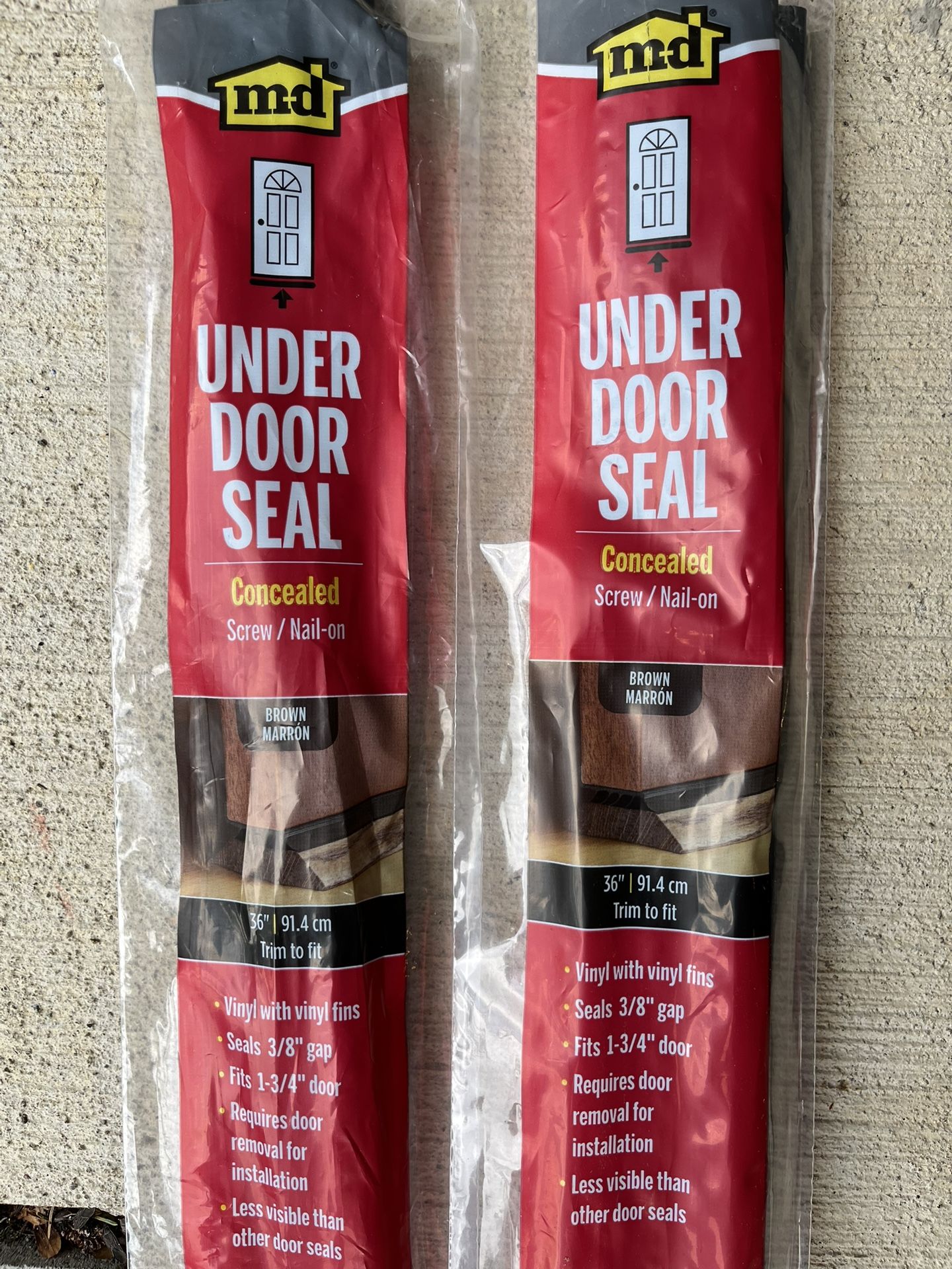 2 Under Door Seals, New