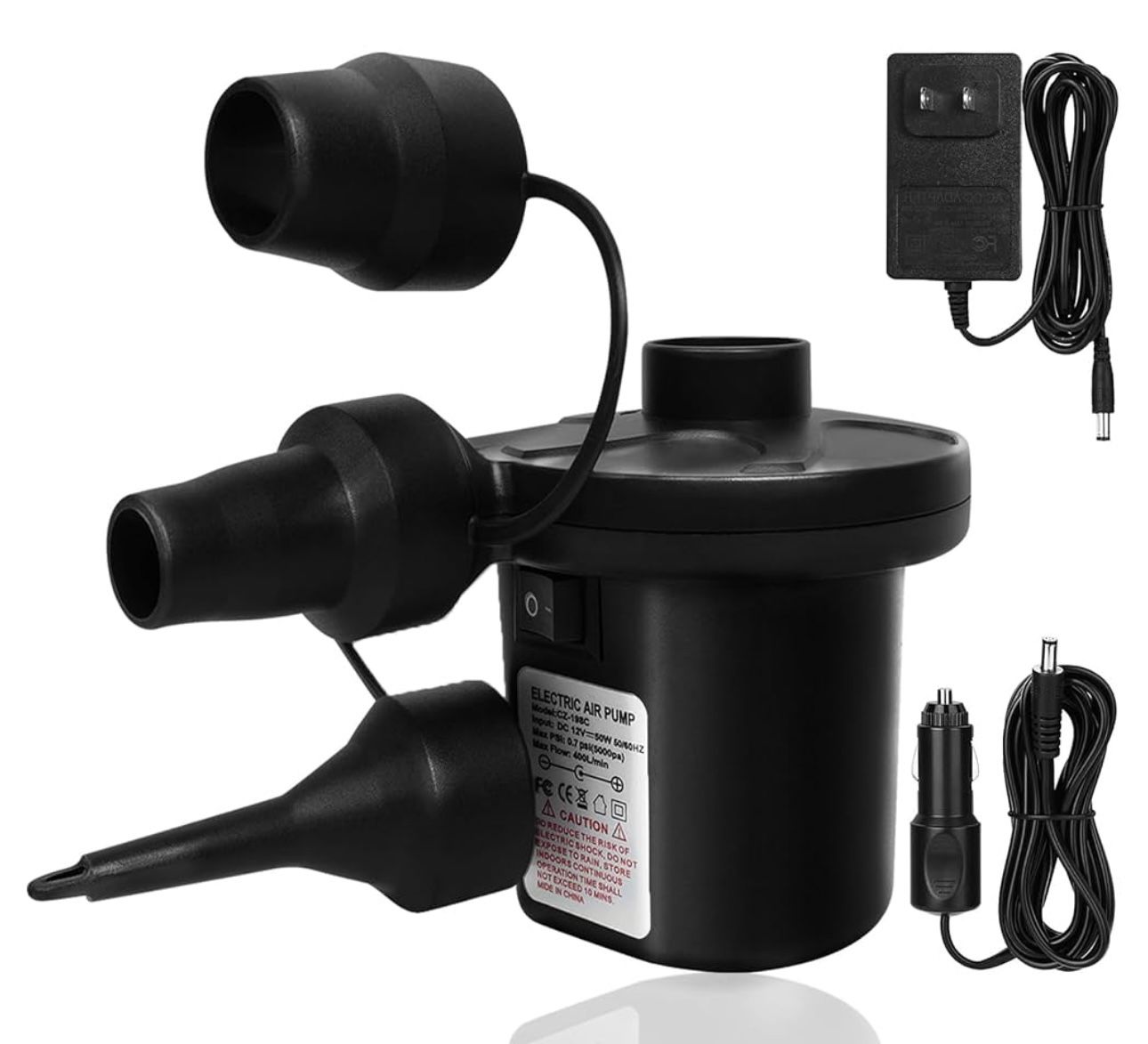 π¨ New! Portable Electric Air Pump β Fast Inflate & Deflate for All Your Outdoor Needs π