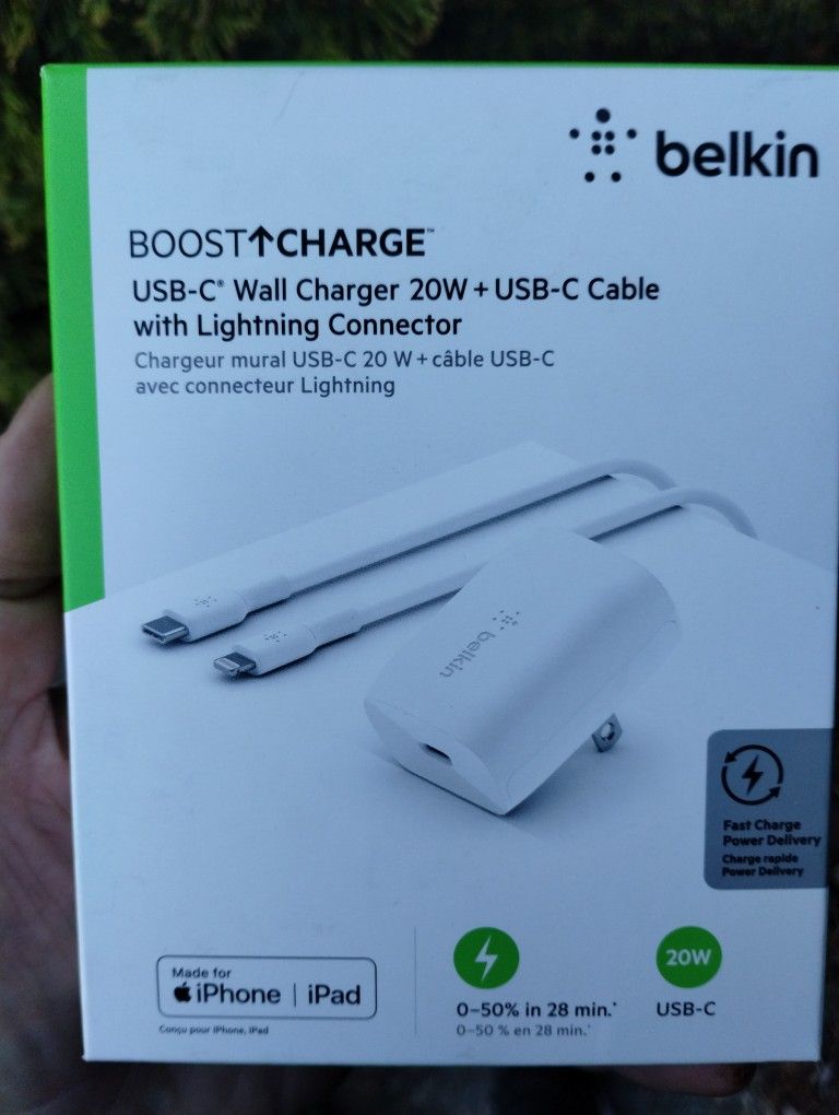 Belkin Fast Charger C To lightning Cable I Phone 