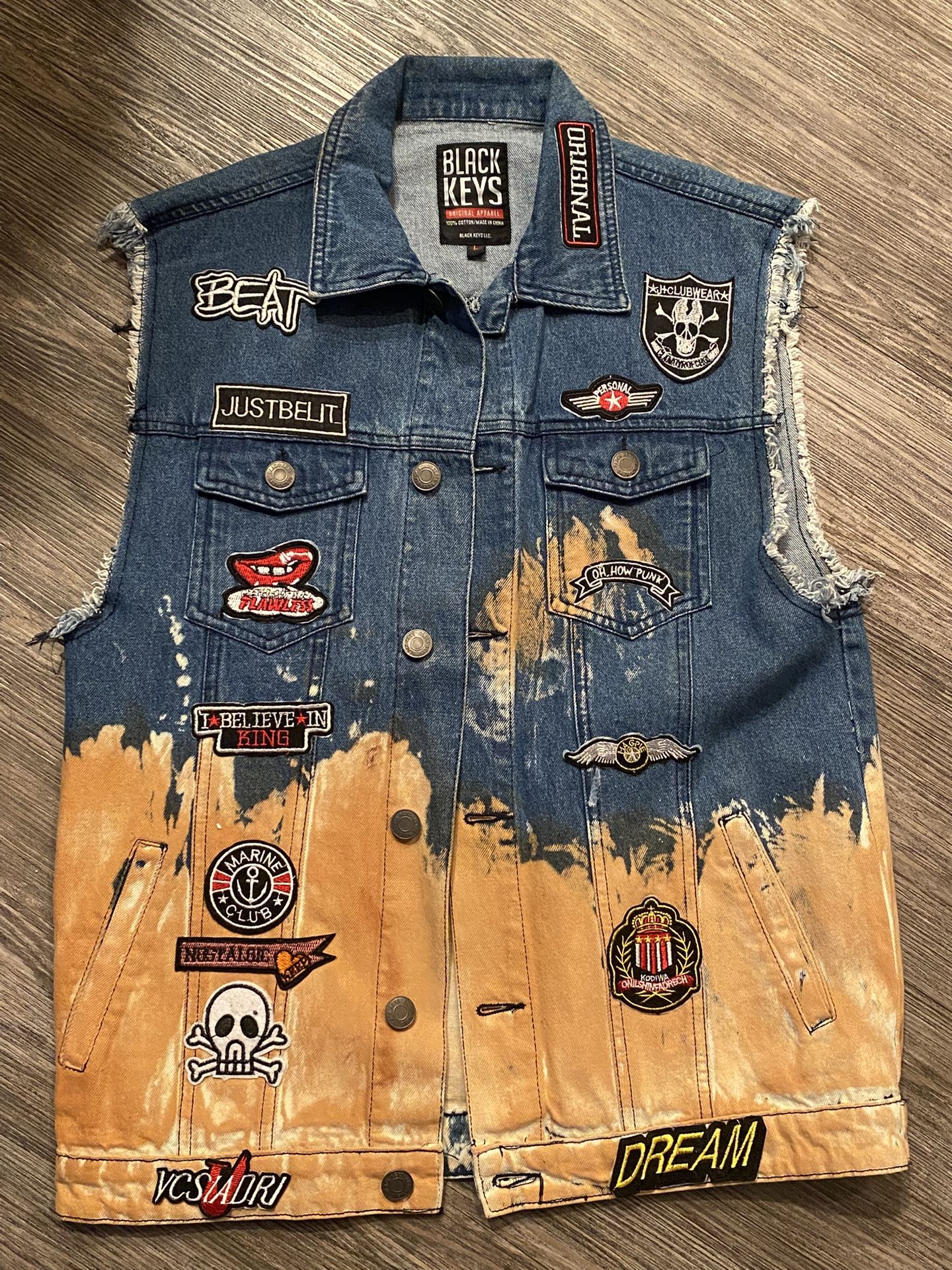 Black keys Denim Vest