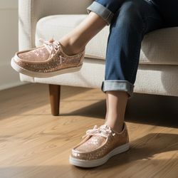 NEW Hey Dude Wendy Disco Sequin Loafers Women’s  size 8 sneakers slip on shoes NWT