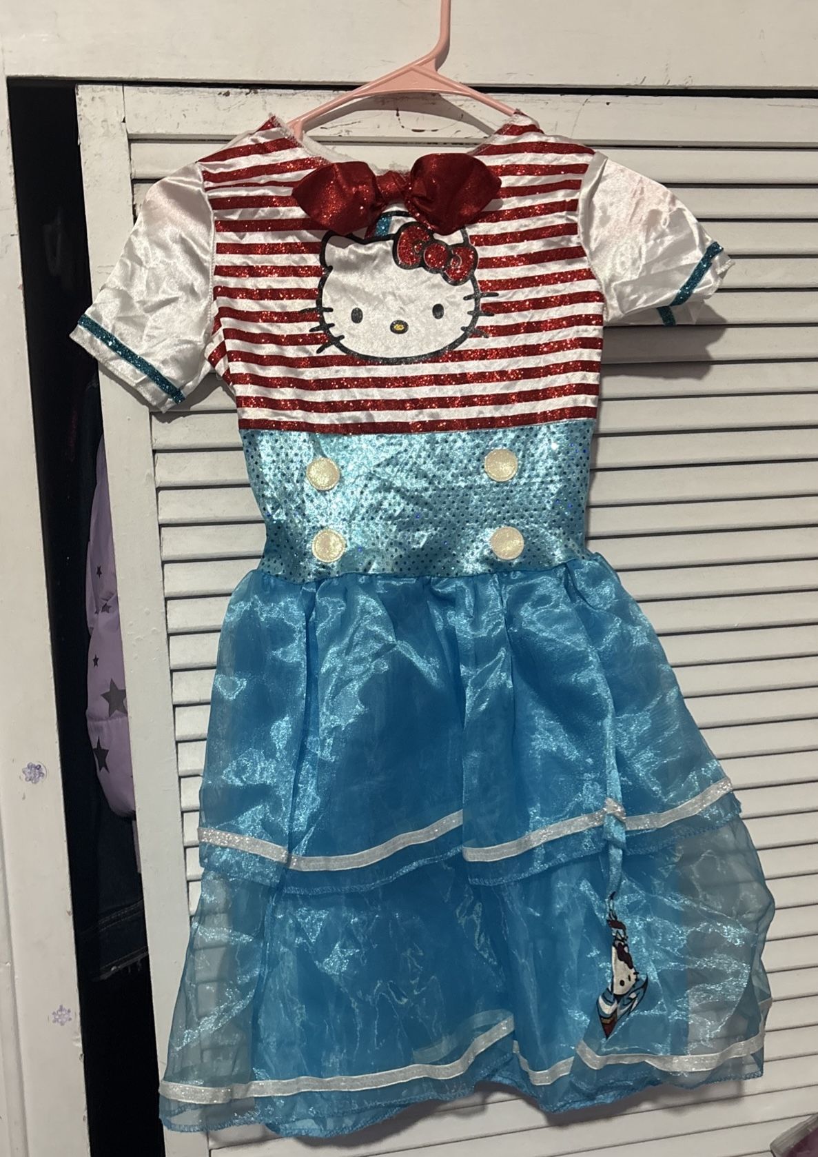 Hello Kitty Sanrio Sailor kids large Costume Dress Nautical Play Halloween