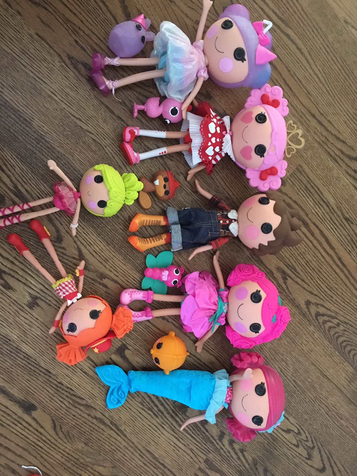Lalaloopsy dolls with their pal