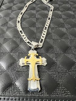 Stainless Steel Cross Chain