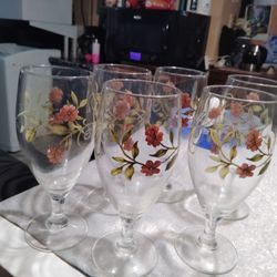 set of 5 glasses 