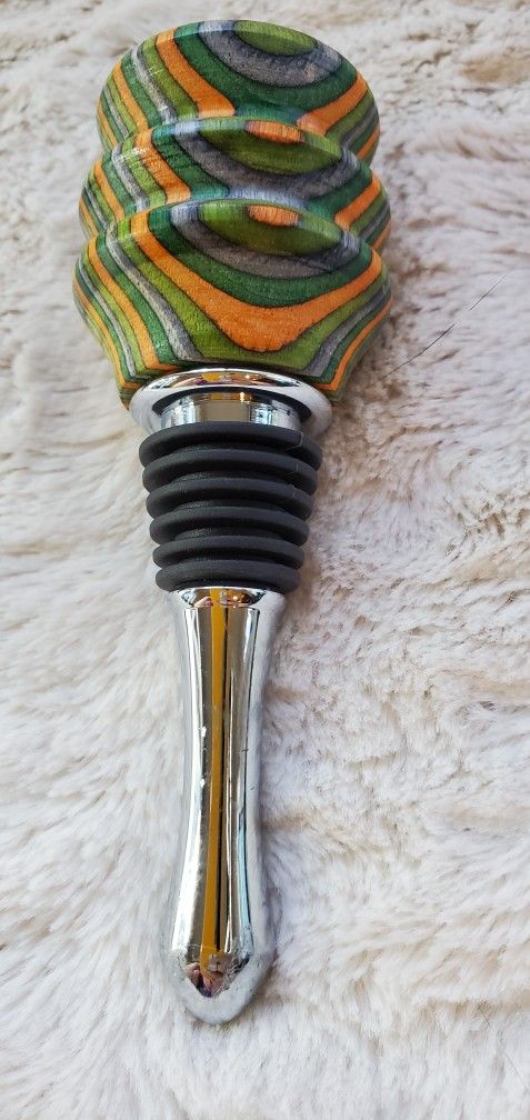 Hand Crafted Turned Wood Wine Cork