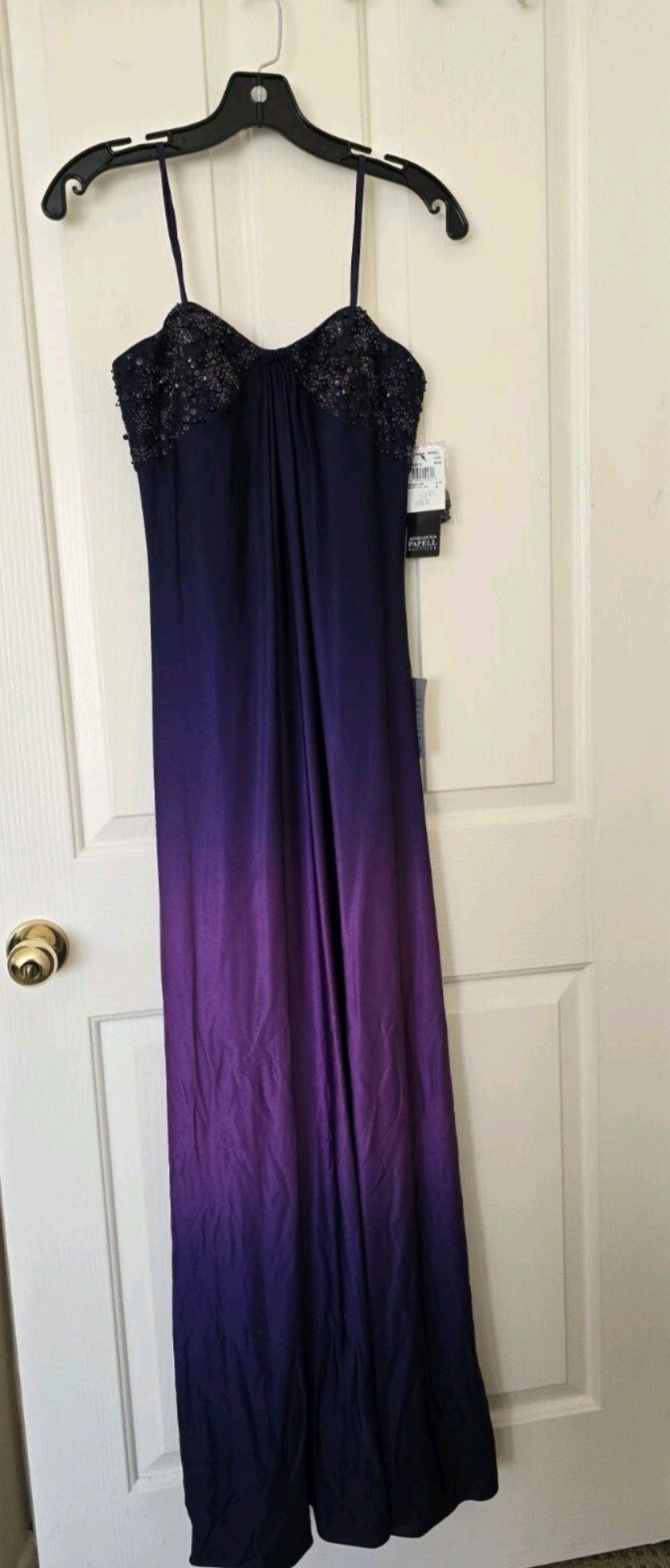 Adrianna Papell - Ombre Strapless Long Dress