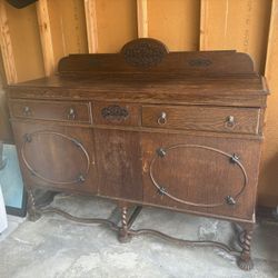 Antique Dining Hutch 