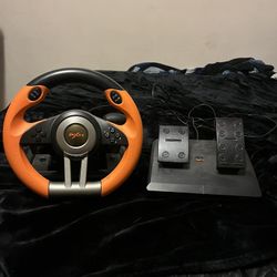 Xbox/Playstation 4 car wheel and peddling 