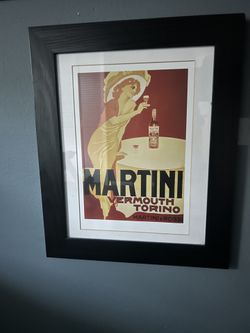 Framed Martini Poster
