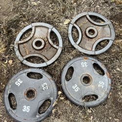 2 (45)lbs 2 (35)lbs Olympic Plates 
