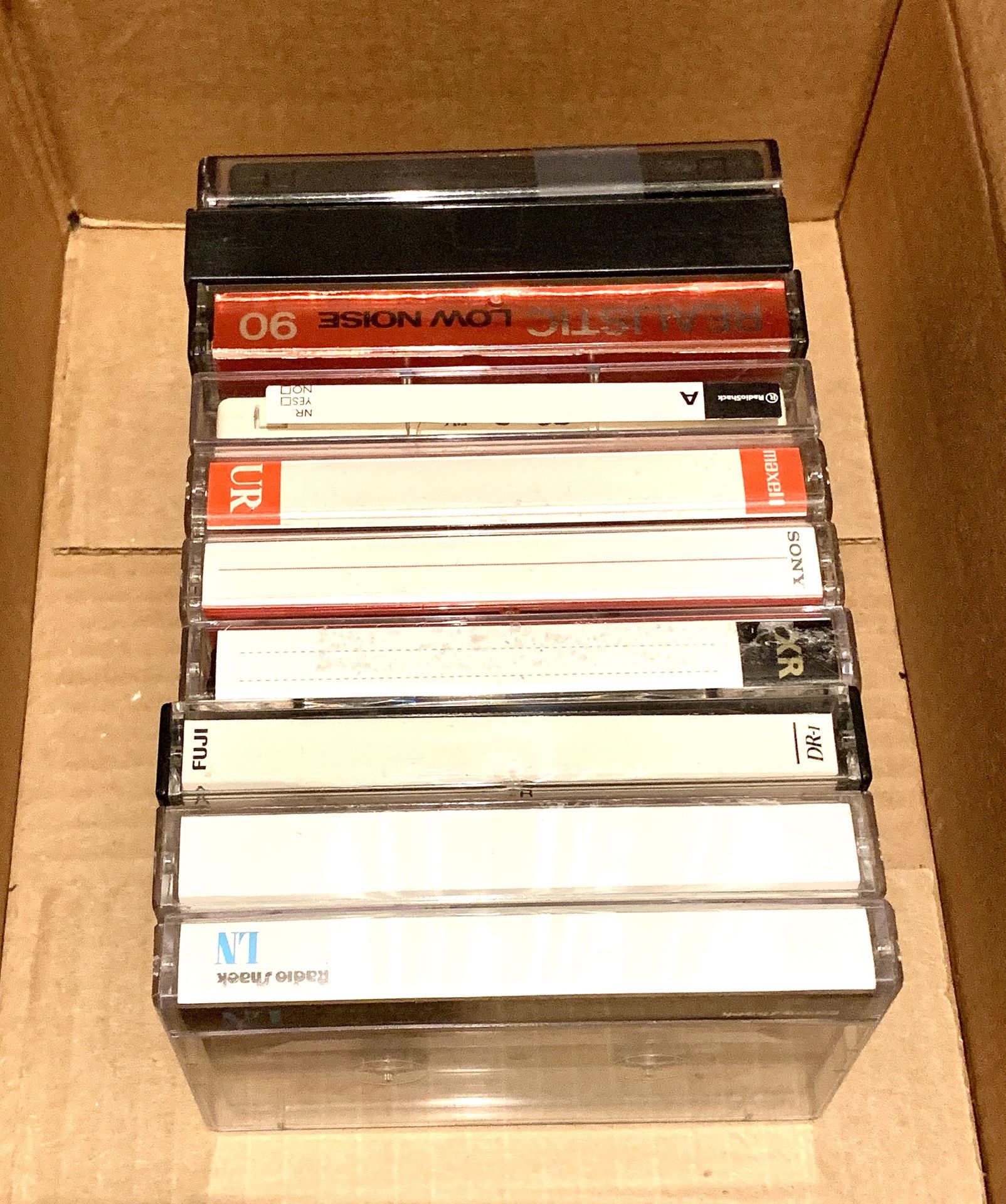 10 Used and new tapes all erased