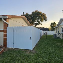 Fence Metal Dura fence Metal White Bronze Wood Imitation 