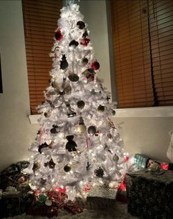 FREE - 6 1/2 Ft Tall White Christmas tree