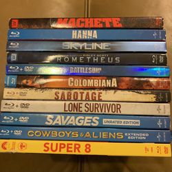 Blu-Ray Dvds 11 Movies.