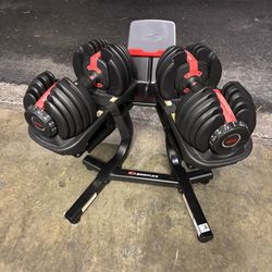 Bowflex Dumbbells And Stand 