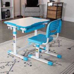 Kids' Height Adjustable Desk and Chair DESK-V201B Series