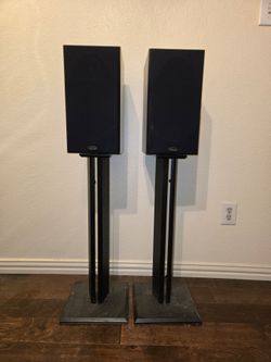 Polk RT-35i Speakers with Speaker Stands