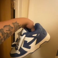 Off Whites Navy Blue And White 