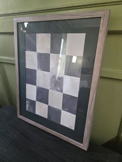 New 20" x 16" Framed Abstract Geometric Wall Art | Modern Neutral Home Décor