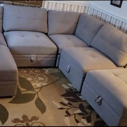 CHRISTMAS SALE $999 Thomasville Sectional Sofa – New, with Storage & Guest Bed Conversion  (Lawrenceville, NJ)