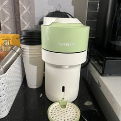 Nespresso Limited-Edition Vertuo Pop+ Coffee and Espresso Maker Flavored Iced Bundle by Breville Pistachio