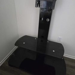Black Glass T.V. Stand 