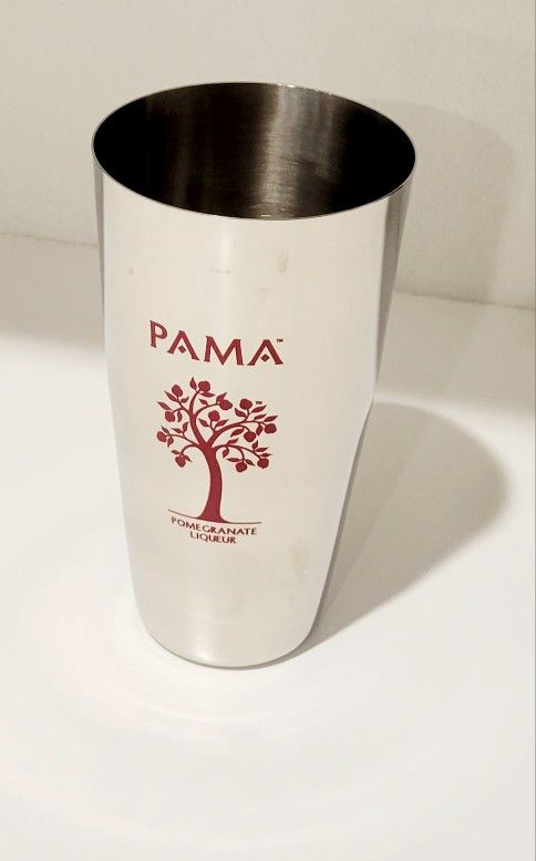 PAMA Pomegranate Stainless Steel Shaker Cup - NEW - PAMA Pomegranate Liqueur