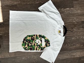 BAPE ABC Camo Big Ape Head T-Shirt White
