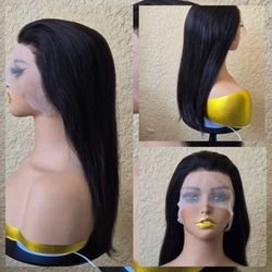 Wigs 13x4 Human Hair Lace Frontal  16 Inches 