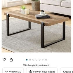 Rustic Style Coffee Table 