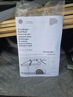 VW Jetta Roof Rack Crossbars